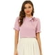 thumbnail image 1 of Top Elegante De BluDe ManCorDe OficiDe Las Camisas Del Cuello De PajariDe Las Mujeres Rogris XL, 1 of 5