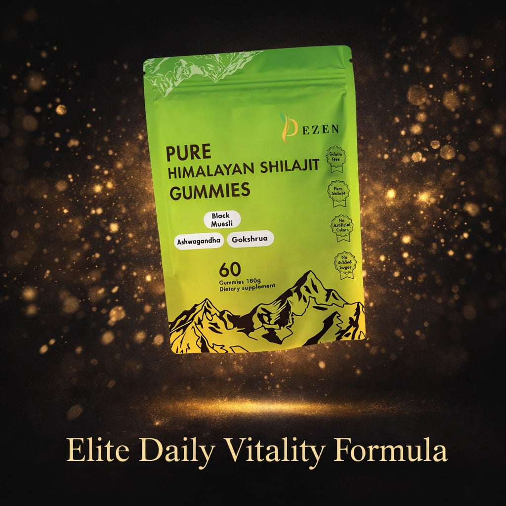 Shilajit Gummies 3000mg– Himalayan  Superfood Supplement 60 Count - Natural Fulvic Acid Energy