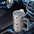 thumbnail image 6 of OBREWU Animal Beagle Cute Dog Tumbler with Handle and Lid,Animal Beagle Cute Dog 40oz Double Wall Vacuum Insulated Tumbler,Cups Gift for Women and Men, 6 of 7