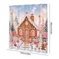 thumbnail image 3 of Christmas Bathroom Shower Curtain With Hooks - Holiday Waterproof Fabric Set(B), 3 of 6
