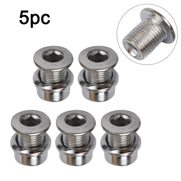 5 Pair Crankset Bolts Crank Bolts Bike Chainring Bolt Bicycle Crank Screw Nut