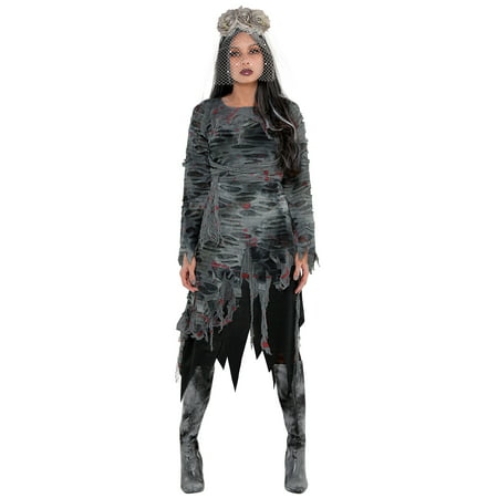 Amscan 847435 Sexy Zombie Dress, One Size, Multicolor