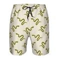 thumbnail image 4 of Kdxio Green Snake Pattern Mens Casual Shorts - Drawstring Summer Beach Sports Shorts for Men, 4 of 9