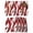 DarkRed, variant on Red White Moire Placemats Set of 8, Modern Abstract Art Placemats for Dining Table, Place Mats for Kitchen Tabletop, Waterproof Wipeable Dining Table Mats Set
