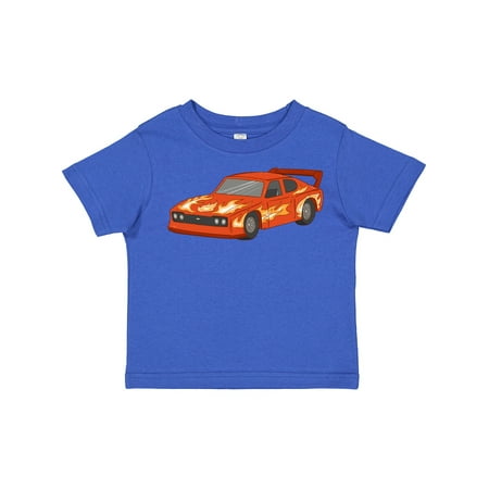 

Inktastic Red Flames Race Car Boys or Girls Toddler T-Shirt