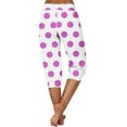 thumbnail image 5 of Yuzhih Womens Capri Pants 2024 Fashion Print Cinch Bottom Workout Pants Elastic Waist Soft Lounge Pajams Pants, 5 of 6
