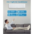 thumbnail image 6 of 24,000 BTU Mini Split Air Conditioner,23 SEER2 WiFi Mini Split Ac/heating System,Inverter Ductless Air Conditioner with Pre-Charged&Installation Kits,Cools Room up to 1500 Sq.Ft,208/230V（ship in 2 box, 6 of 7