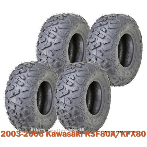 Set 4 2003-2006 Kawasaki KSF80A/KFX80 WANDA Sport ATV tires 19x7-8 19x7x8