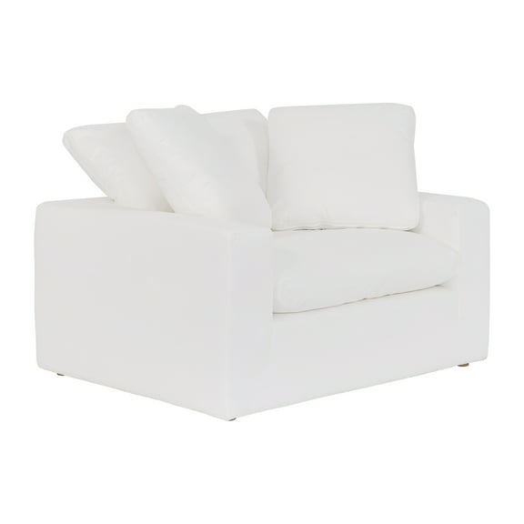 Oversized Upholstered Chair and a Half - Comfortable Accent Chair with Throw Pillows