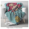 thumbnail image 4 of Cobertor Frazada Disney Ariel 127 cm x 152 cm aqua, 4 of 4
