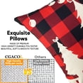 thumbnail image 2 of Christmas Pillow Covers 18x18 inch Set of 4 Christmas Decorations Throw Pillow Covers Christmas Decor Farmhouse Home Soft Linen Pillow Covers for Couch Sofa Bed Car (Set of 4), 2 of 7