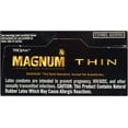 thumbnail image 2 of TROJAN MAGNUM Thin Lubricated Premium Latex Condoms Large Size 12 Each (Pack of 4), 2 of 9