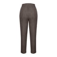 thumbnail image 4 of cfhntfmh Women's Fleece Lined Pants High Waisted Stretchy Warm Lounge Trousers Winter Thermal Sherpa Pants with Pockets（Brown,5X-Large), 4 of 6
