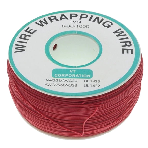 Aislamiento Cable Conductor Electrónico Conector Envoltura PCB Un Núcleo 250M 30AWG Sólido Cobre Estañado para Prueba Electrónica
