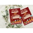 thumbnail image 4 of Darling Souvenir Red Birthday Invitation Card Printable Fill or Write In Blank Invites Party Supplies Pack Of 28 5 x 7 Inches, 4 of 5