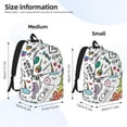 thumbnail image 3 of Rateoe Fun Animal with Unicorn Pattern Canvas College Laptop Backpack,Travel Daypack,Durable Rucksack Travel Notebook Bag School Backpack Book Bag for Men Women-Small, 3 of 7