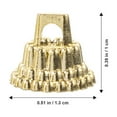 thumbnail image 2 of OULII 100Pcs Bauble Caps in Golden Plastic for Christmas Tree Decoration DIY Decoration Schools, 2 of 8