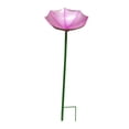 thumbnail image 3 of Bebedero para pájaros, baño para pájaros, decorativo, fácil de usar, de metal, con forma de , estación de alimentación para pájaros para patio, Rosa, 3 of 8