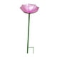 thumbnail image 3 of Bebedero para pájaros, comedero para pájaros, metal, resistente a la intemperie, decoración para jardín, fácil de usar, abeja Rosa, 3 of 9