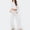 *White, variant on ClodeEU Womens 2 Piece ,Hooded Crop Sweatshirts Sets Matching Wide Leg Athletic Pants With Pockets Drawstring White,Womens Plus M