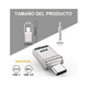 thumbnail image 3 of Memoria Usb 2tb Alta Velocidad 3.0 2 En 1 Tipo C Y Usb Belug Plateado, 3 of 4