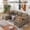 Camel, variant on Howcool 106" Cloud Sectional Sofa with Extra Deep Seat,U Shaped Sectional Couches for Living Room,4 Seater Corduroy Sofas & Couches,Modern Apartment Couch with Double Chaise Lounge,Grey