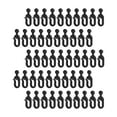 thumbnail image 5 of deevoka 50 Pieces Curtain Track Hooks Curtain Clips for Window Drapes Hotel Supplies, 5 of 9