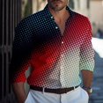 thumbnail image 1 of Camisa de hombre elegante y moderna con diseño original de diseñador superior con cambio de color de círculo punteado de moda nueva 2024 nueva camisa de talla grande, 1 of 6