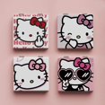 thumbnail image 2 of Espejo de maquillaje Hello Kittys Kawaii, Mini espejo de tocador plegable de doble cara portátil, espejo cuadrado anticaída para niñas, 2 of 4