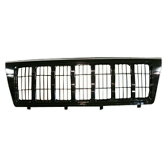New Aftermarket Premium Fit Unpainted / Black Front Grille 68039844AA fits 2004 Jeep Grand Cherokee Laredo Sport Utility 4-Door