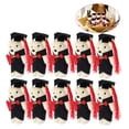 thumbnail image 2 of 10 ramos de flores de 12 cm para ceremonia de graduación, adorables osos de pie, para decoración (negro y blanco), 2 of 5