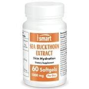 Supersmart - Sea Buckthorn Extract (Omega 7 Supplement) 1000 mg per Day | Non-GMO & Gluten Free - 60 Softgels
