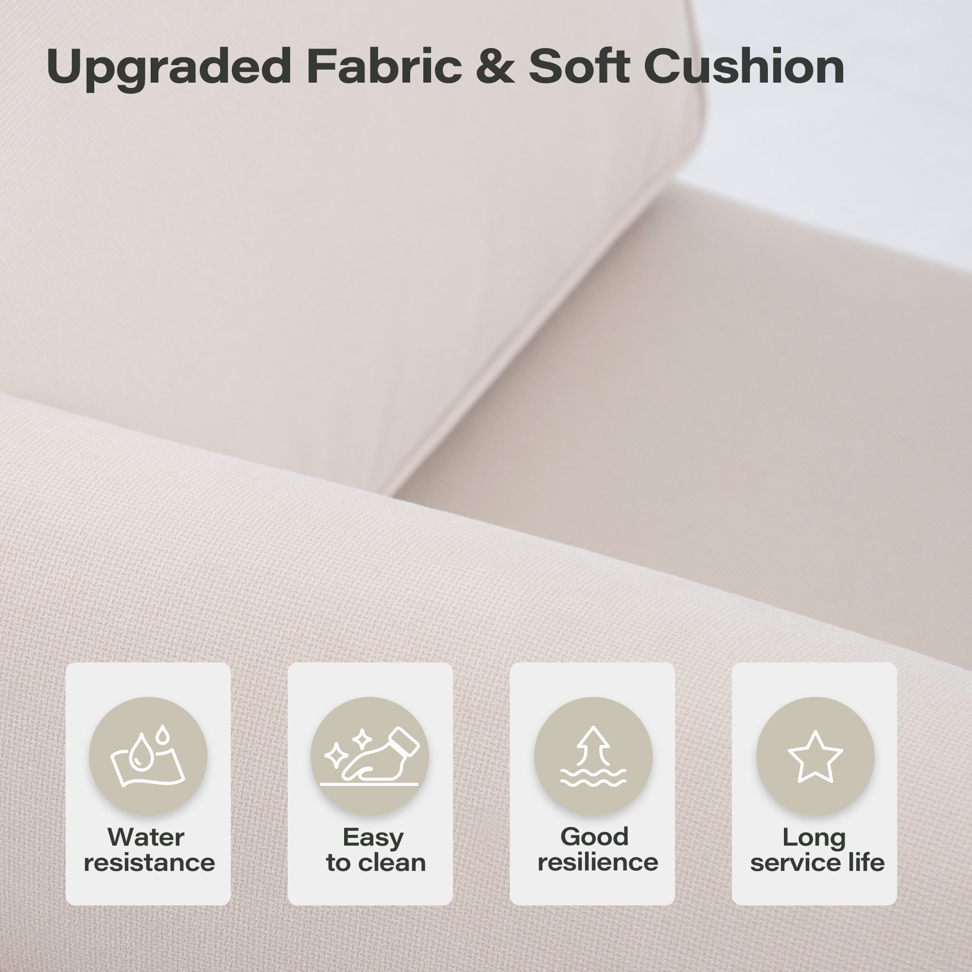 LAUSAINT HOME 10 Pieces Patio Conversation Set, Outdoor Luxury Series Seating Furniture Group with Plush Beige Cushions