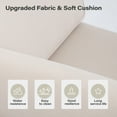 thumbnail image 6 of LAUSAINT HOME 10 Pieces Patio Conversation Set, Outdoor Luxury Series Seating Furniture Group with Plush Beige Cushions, 6 of 10