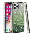 thumbnail image 2 of For iPhone 12 Pro Max 6.7 Party Diamond Bumper Bling Hybrid Case Cover - Green, 2 of 5
