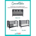 thumbnail image 5 of Suite Bebe  Celeste Acrylic 3-in-1 Convertible Island Crib, Black, 5 of 12