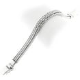 thumbnail image 2 of 8mm Mens Braided Bali Handmade Chain 925 Sterling Silver Bracelet, 7-9", 2 of 5