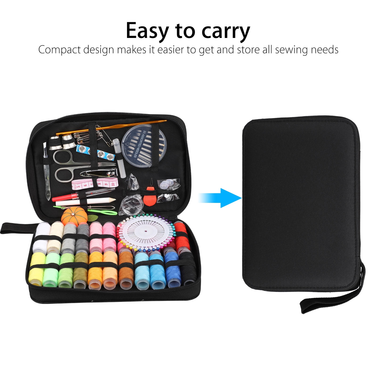 Meidong Sewing Kit for Home, Travel & Emergencies - Filled with