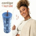 thumbnail image 2 of Contigo 20oz Shake & Go Tumbler, Plastic with Straw, Stellar Jay Cowhide Couture, 2 of 8