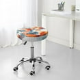 thumbnail image 7 of Bingfone Three Goldfish Watercolor Splash Padded Round Bar Stool Cover Cushion with Elastic Fabric Round Chair Seat - Three Goldfish Watercolor Splash, 7 of 7