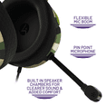 thumbnail image 4 of Audífonos gamer 4Gamers Panther Headset Wave Forest: para PS4/PS5, XBOX, Switch, PC + Stand - Verde, 4 of 6
