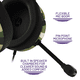 thumbnail image 4 of Audífonos gamer 4Gamers Panther Headset Wave Forest: para PS4/PS5, XBOX, Switch, PC + Stand - Verde, 4 of 6