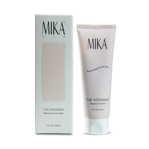 Crema para pies Mika Vie para talones secos y agrietados con 25% de urea y vitamina E