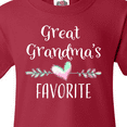 thumbnail image 4 of Inktastic Great Grandmas Favorite- Heart Great Grandchild Youth T-Shirt, 4 of 5