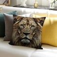 thumbnail image 3 of SHANXI  Pillow Case Cool Brown Head on Black Background Throw Pillow Case 24x24in, 3 of 5