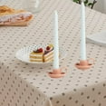 thumbnail image 1 of 2 portavelas de cerámica, candelabros decorativos con mango, soportes de velas estables y elegantes, candelabros para barra de escritorio Rosa, 1 of 8