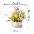 thumbnail image 3 of Reduced Price WIZUTIZ Spring Easter Small Potted Plants Simulation Plants Fake Flowers Decorative Ornaments Home Living Room Desktop Bonsai Multicolor, 3 of 5