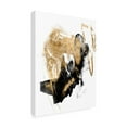 thumbnail image 2 of Jennifer Goldberger 'Black And Gold Splash I' Canvas Art, 2 of 3
