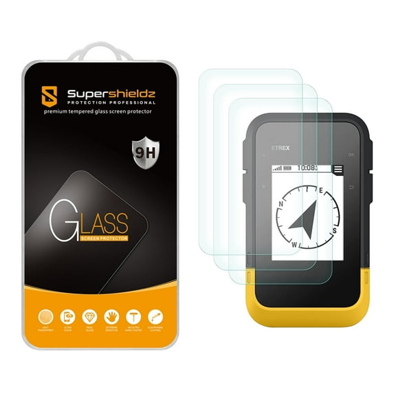 (3 Pack) Supershieldz Designed for Garmin eTrex SE Tempered Glass Screen Protector, Anti Scratch, Bubble Free