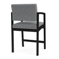 thumbnail image 5 of Lesro Lenox Steel Fabric Hip Waiting Room Guest Chair in Black/Adler Gray Flannel, 5 of 5
